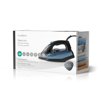 IRON2000 Stoomstrijkijzer | 2600 w | 25 g/m | stoomstoot | keramiek | 0.32 l Verpakking foto