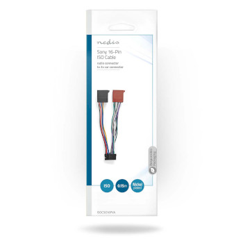 ISOCSO16PVA Iso-kabel voor autoradio | iso-compatibiliteit: sony | 0.15 m | rond | pvc | polybag  foto