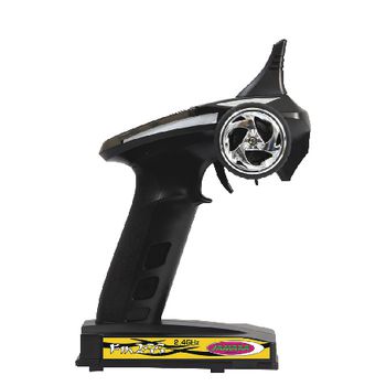 JAM-040630 R/c-boot fin255 rtr 2.4 ghz control geel Product foto