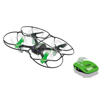 JAM-422039 R/c-drone motionfly g-sensor compass turbo flip 2.4 ghz control zwart/groen In gebruik foto