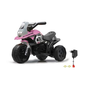 JAM-460228 R/c ride-on e-trike racer roze In gebruik foto