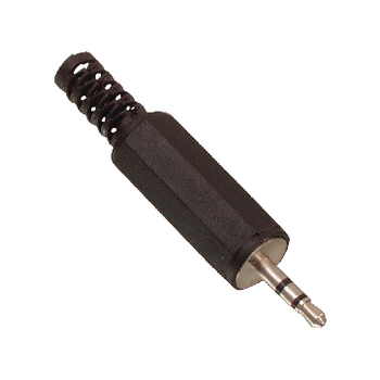 JC-024 Stereoconnector 2.5 mm male pvc zwart Product foto