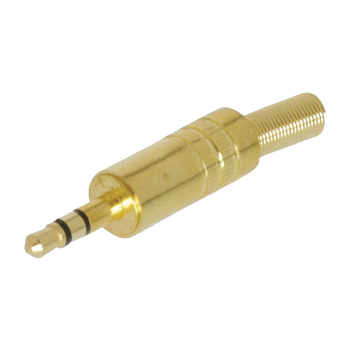 JC-031 Stereoconnector 3.5 mm male metaal
