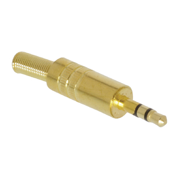 JC-031 Stereoconnector 3.5 mm male metaal Product foto