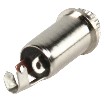 JC-114 Stereoconnector 3.5 mm female zilver
