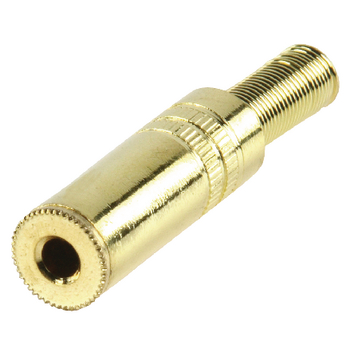 JC-131 Stereoconnector 3.5 mm female metaal