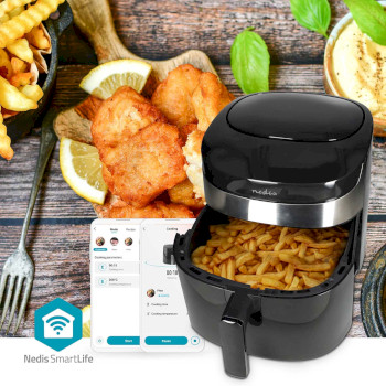 KAAF180BKW Smartlife heteluchtfriteuse | wi-fi | 7,2 l | tijdschakelaar: 240 min | aantal vooraf ingestelde pro Product foto