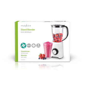 KABL300CWT Blender | 800 w | 1.5 l | kunststof | 2-snelheden | wit / zwart  foto