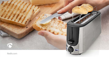 KABT310EAL Broodrooster | roestvrij stalen serie | 2 sneetjes brood | 1 lange sleuf | bruining niveaus: 6 | ont Product foto