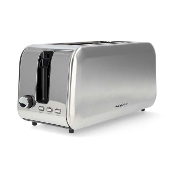 KABT400AL Broodrooster | 4 sneetjes brood | 2 lange sleuven | bruining niveaus: 7 | ontdooifunctie | aluminium Product foto