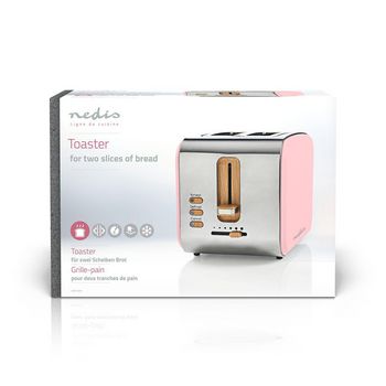 KABT510EPK Broodrooster | soft touch series | 2 sleuven | bruining niveaus: 6 | ontdooifunctie | roze Verpakking foto