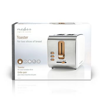KABT510EWT Broodrooster | soft touch series | 2 sneetjes brood | 2 sleuven | bruining niveaus: 6 | ontdooifunct Verpakking foto
