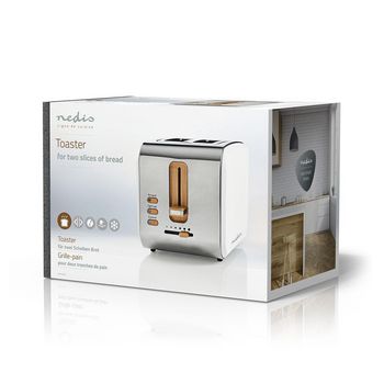 KABT510EWT Broodrooster | soft touch series | 2 sneetjes brood | 2 sleuven | bruining niveaus: 6 | ontdooifunct Verpakking foto