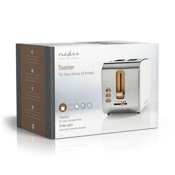 KABT510EWT Broodrooster | soft touch series | 2 sneetjes brood | 2 sleuven | bruining niveaus: 6 | ontdooifunct Verpakking foto