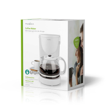 KACM150EWT Koffiezetapparaat | filter koffie | 1.25 l | 10 kopjes | warmhoudfunctie | wit Verpakking foto