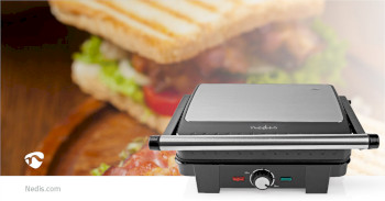 KAGR130SR Contact grill | 2200 w | 29 x 24 cm | metaal Product foto