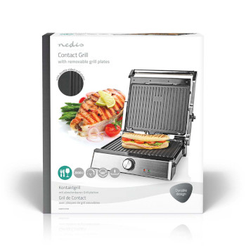 KAGR151FSR Contact grill | 2000 w | 29 x 23 cm | regelbare temperatuur | kunststof / roestvrij staal  foto