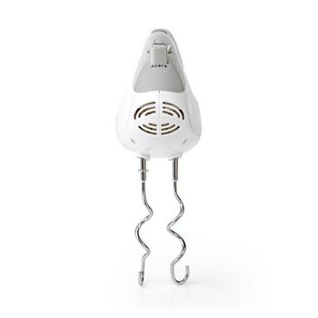 KAHM100CWT Handmixer | 200 w | 5-snelheden | turbo-functie | 2 deeghaken / 2 kloppers | grijs / wit Product foto