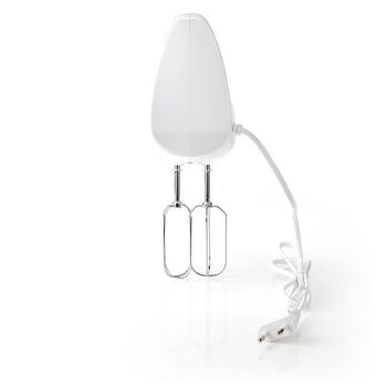 KAHM100CWT Handmixer | 200 w | 5-snelheden | turbo-functie | 2 deeghaken / 2 kloppers | grijs / wit Product foto