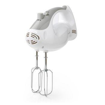 KAHM100CWT Handmixer | 200 w | 5-snelheden | turbo-functie | 2 deeghaken / 2 kloppers | grijs / wit Product foto