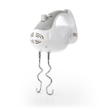 KAHM100CWT Handmixer | 200 w | 5-snelheden | turbo-functie | 2 deeghaken / 2 kloppers | grijs / wit Product foto