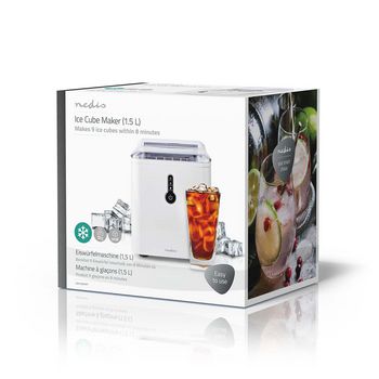 KAIC100FWT Ijsblokjesmaker | 1.5 l | 12 kg | kunststof Verpakking foto