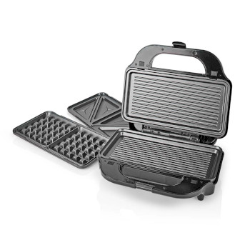 KAMG120FBK Multi grill | grill / sandwich / waffle | 900 w | 28 x 15 cm | automatische temperatuurregeling | ku Product foto