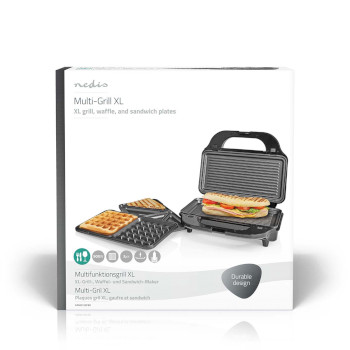 KAMG120FBK Multi grill | grill / sandwich / waffle | 900 w | 28 x 15 cm | automatische temperatuurregeling | ku  foto