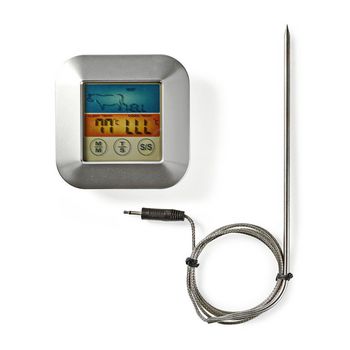 KATH106SI Vleesthermometer | alarm / temperatuurinstelling / timer | lcd-kleurenscherm | 0 - 250 °c | wit Inhoud verpakking foto