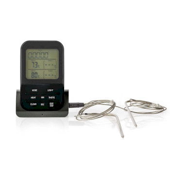 KATH107GY Vleesthermometer | alarm / draadloos / temperatuurinstelling / timer | lcd-scherm | 0 - 250 °c 