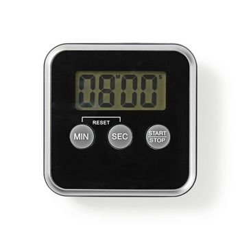 KATR102BK Kookwekker | digitaal scherm | vereiste batterijen (niet meegeleverd): 1x aaa | zilver / zwart Product foto