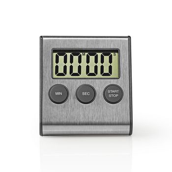 KATR103SS Kookwekker | digitaal scherm | vereiste batterijen (niet meegeleverd): 1x aaa/lr03 | zilver / zwart