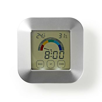 KATR105SI Digitale thermometer | binnen | binnentemperatuur | luchtvochtigheid binnenshuis | wit / zilver Product foto