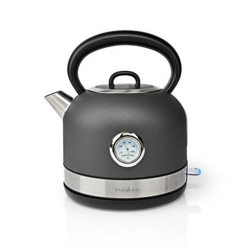 KAWK310EGY Waterkoker | 1.7 l | roestvrij staal | grijs | temperatuurindicator | 360 graden draaibaar | verborg