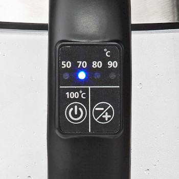 KAWK320EGS Waterkoker | 1.7 l | glas | transparant | 60,70,80,90,100 °c | temperatuurindicator | 360 grade Product foto