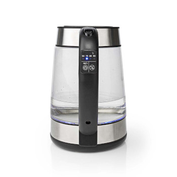 KAWK320EGS Waterkoker | 1.7 l | glas | transparant | 60,70,80,90,100 °c | temperatuurindicator | 360 grade Product foto