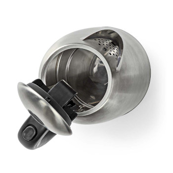 KAWK350EAL Waterkoker | 1.7 l | roestvrij staal | zilver / zwart | 360 graden draaibaar | verborgen verwarmings Product foto