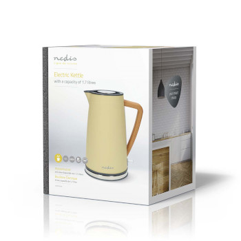 KAWK510EYW Waterkoker | 1.7 l | soft-touch | geel | 360 graden draaibaar | verborgen verwarmingselement | strix Verpakking foto