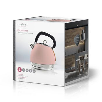 KAWK520EPK Waterkoker | 1.8 l | soft-touch | roze | 360 graden draaibaar | verborgen verwarmingselement | strix Verpakking foto