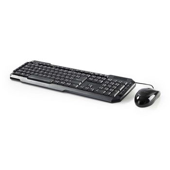 KBMC100BKBE Muis en toetsenbord - set | bedraad | muis- en toetsenbordverbinding: usb | 800 dpi | azerty | belgi Product foto