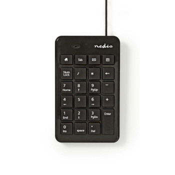 KBNM100BK Bedraad toetsenbord | usb-a | kantoor | enkelhandig | nummeriek | numeriek toetsenbord Product foto