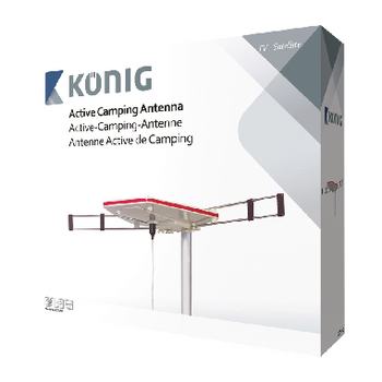 KN-ANT-CAMP Dvb-t/t2 - dab+ versterkte buitenantenne 24 db fm / vhf / uhf Verpakking foto