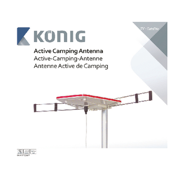 KN-ANT-CAMP Dvb-t/t2 - dab+ versterkte buitenantenne 24 db fm / vhf / uhf Verpakking foto
