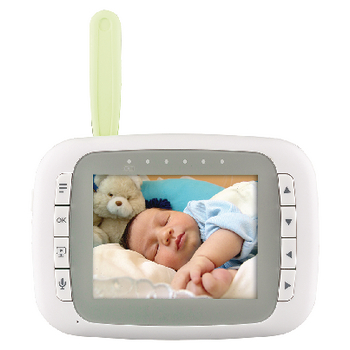 KN-BM80 Babyfoon audio/video 2.4 ghz wit/grijs Product foto