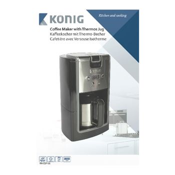 KN-COF10S Koffiezetapparaat 800 w 10 kopjes zwart/zilver Verpakking foto