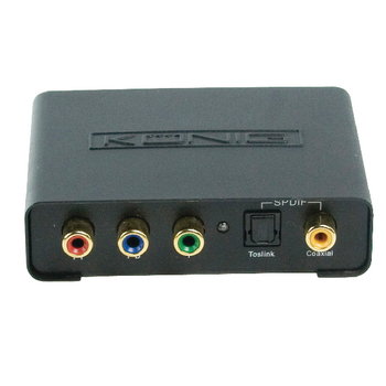 KN-HDMICON10 Hdmi converter 4x rca female + toslink female - hdmi-uitgang zwart Product foto