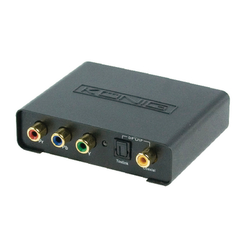KN-HDMICON10 Hdmi converter 4x rca female + toslink female - hdmi-uitgang zwart Product foto