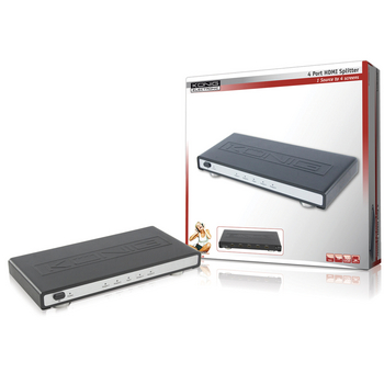 KN-HDMISPL20 4-poorts hdmi splitter