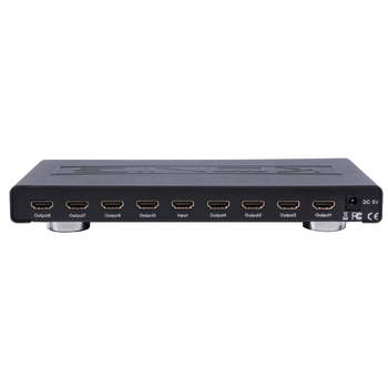 KN-HDMISPL30 Hdmi splitter hdmi-ingang - 8x hdmi-uitgang zwart Product foto