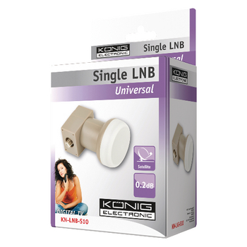 KN-LNB-S10 Universele single lnb 0,2 db Verpakking foto